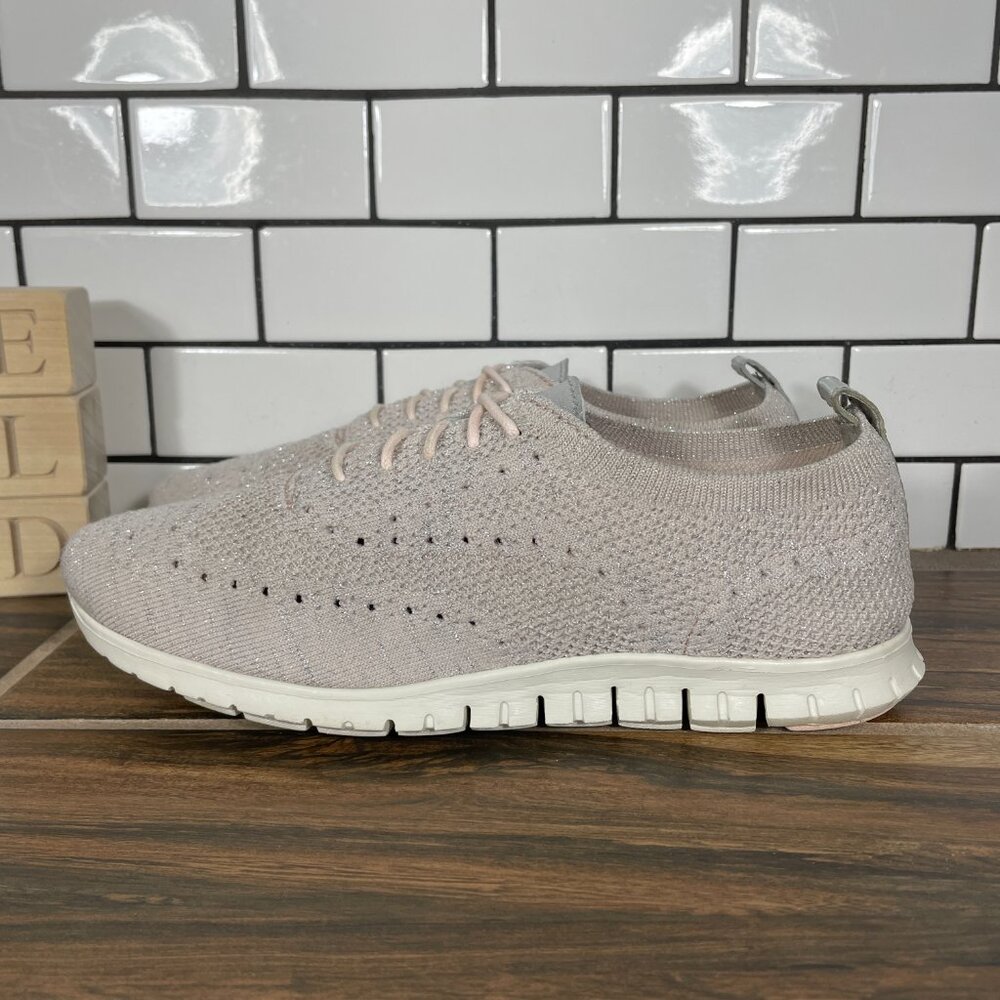 Cole Haan ZeroGrand Stitchlite Oxford Shoes Womens Size 8 Peach Blush Wingtips